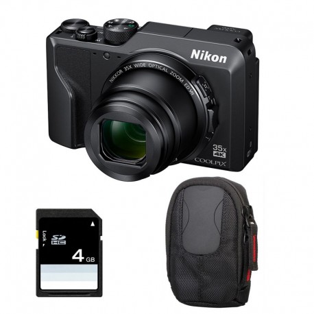 Nikon Compact Coolpix A1000 Noir Etui Carte Sd 4 Go Garanti 2