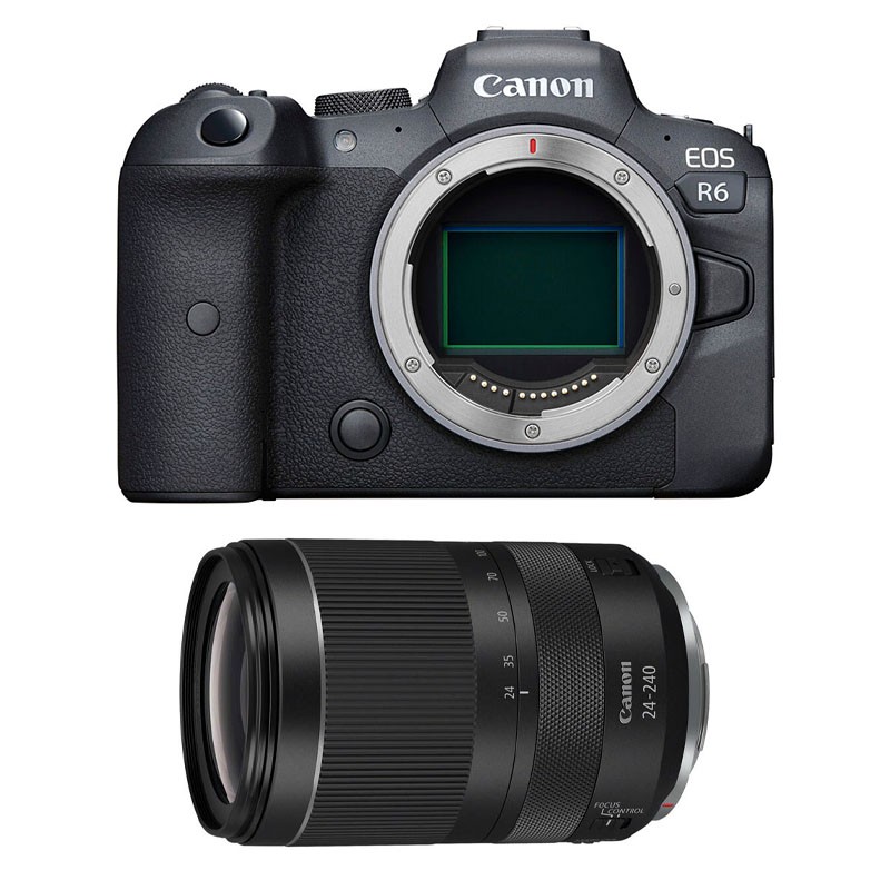 CANON EOS R6 + RF 24-240mm f/4-6.3 IS USM Garanti 3 ans