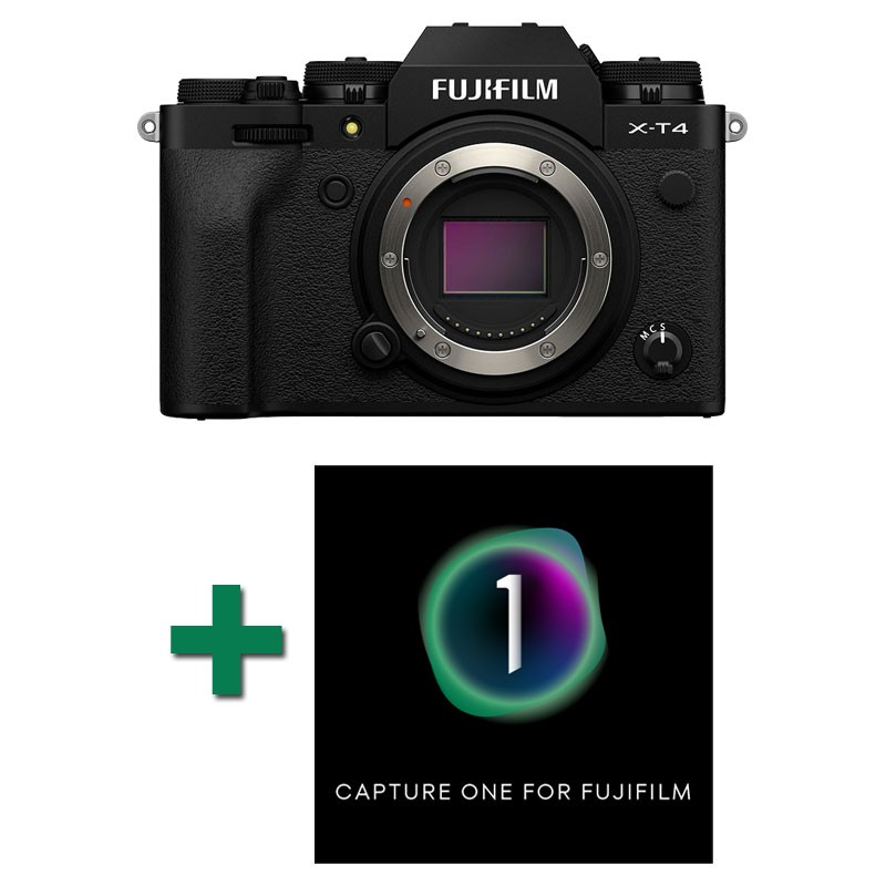 FUJIFILM X-T4 NU NOIR Garanti 3 ans + Logiciel Capture One 21 Fuji