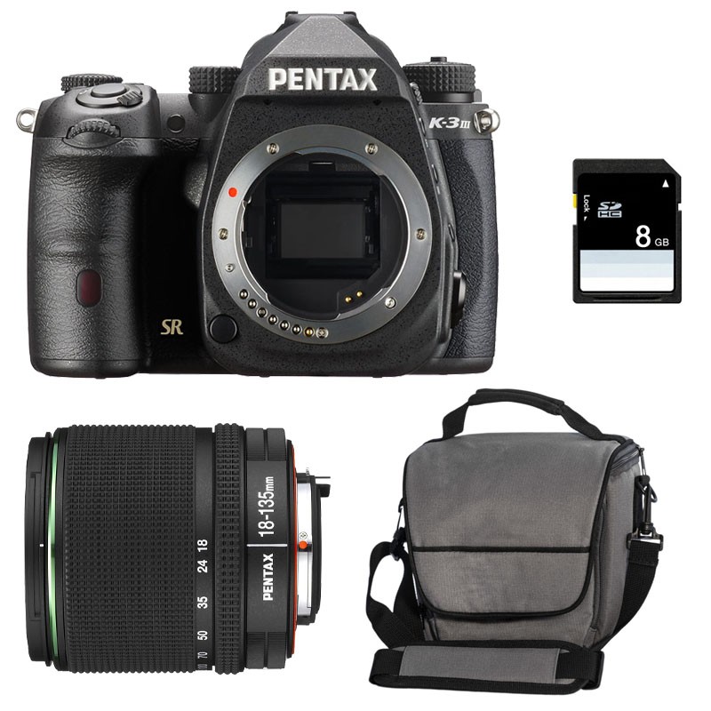 PENTAX K3 MARK III + 18-135 f/3.5-5.6 AL WR Garanti 3 ans + Sac + SD 4Go
