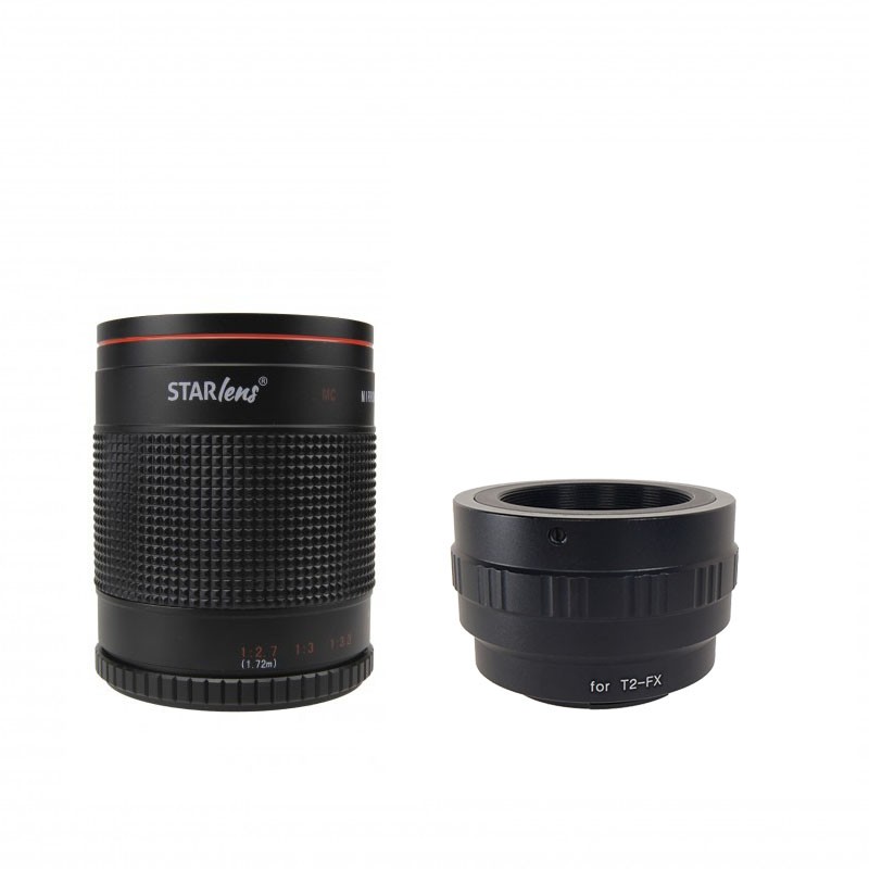 STARBLITZ Objectif Starlens catadioptrique 500mm F8 avec bague FUJI X