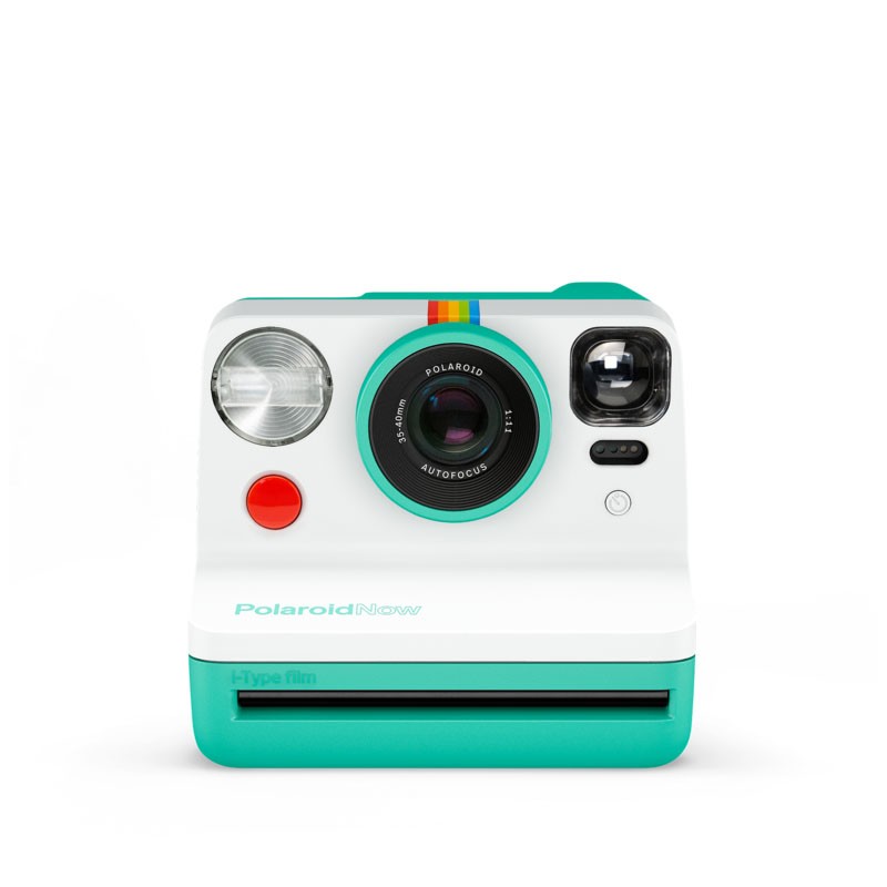POLAROID Now appareil photo - Blanc & Menthe