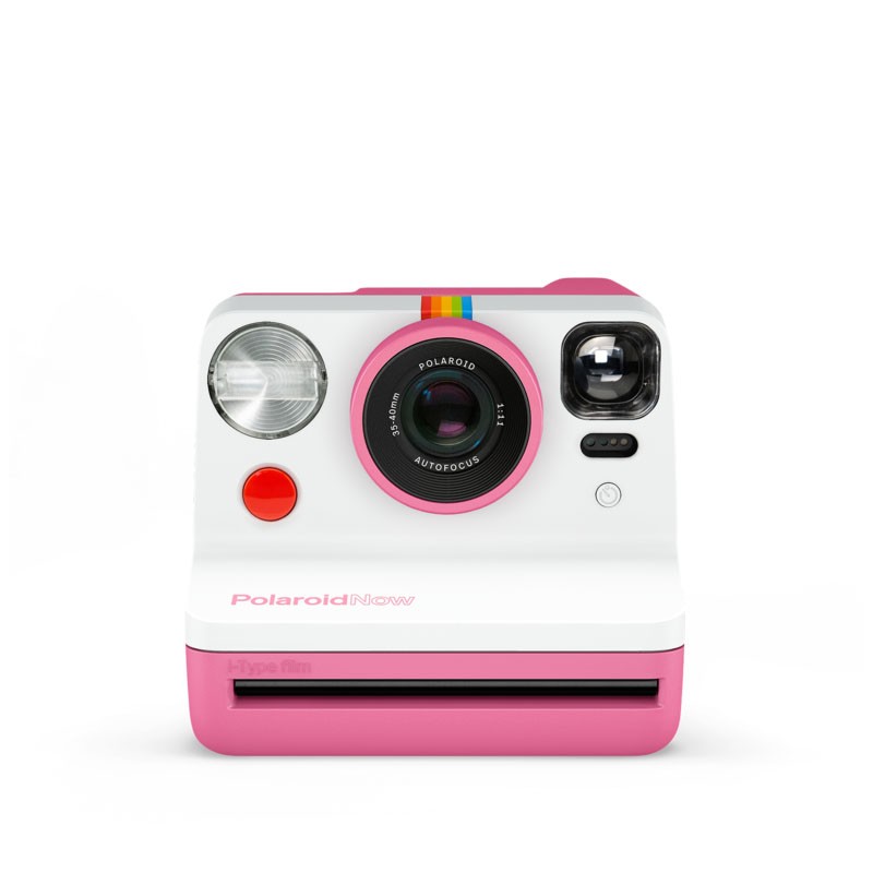 POLAROID Now appareil photo - Blanc & Rose