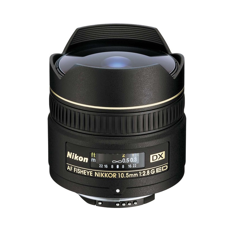 NIKON Objectif AF DX 10.5mm f/2.8 G IF ED FE Fish-Eye Garanti 2 ans