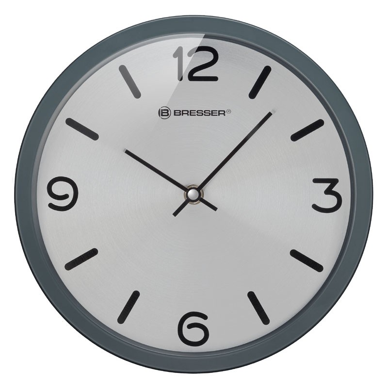 BRESSER Réveil MyTime Silver Edition matte-graphite - 8020314UJT000