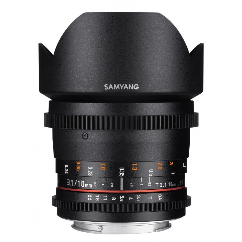 SAMYANG Objectif vidéo 10mm T3.1 VDSLR II Canon Garanti 2 ans
