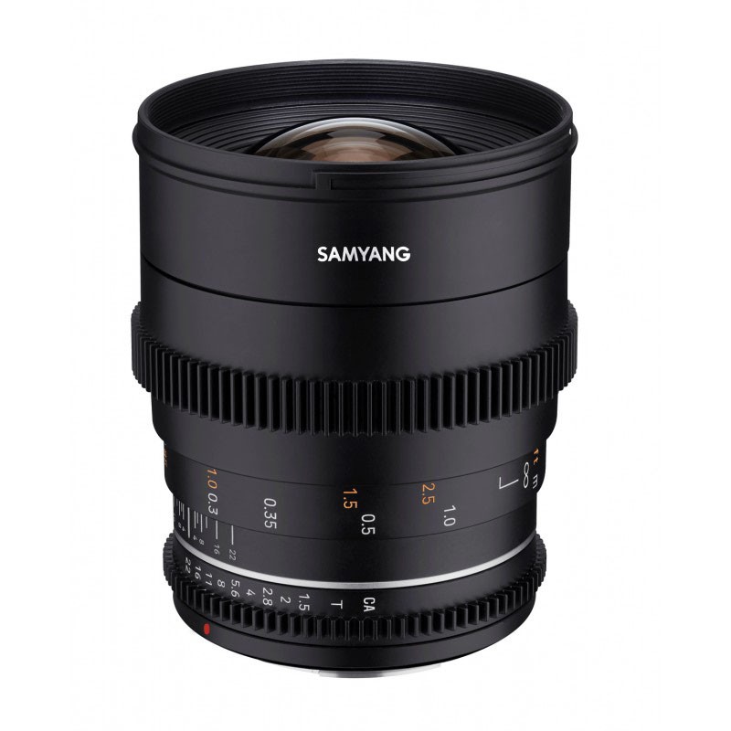 SAMYANG Objectif vidéo VDSLR 24mm T1.5 MK2 Canon EF Garanti 2 ans