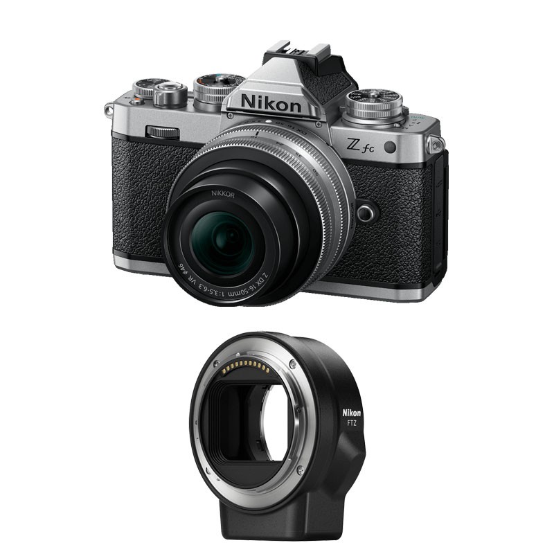 NIKON Z fc + Z 16-50 Silver Garanti 3 ans + Bague FTZ