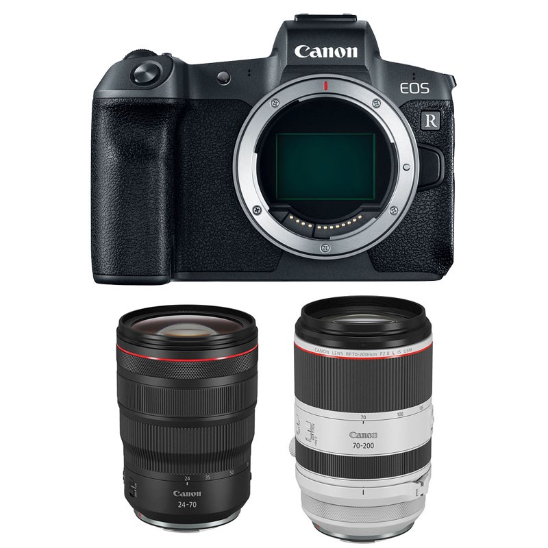 CANON EOS R + RF 24-70mm f/2.8 L IS USM + RF 70-200mm f/2.8 L IS USM Garanti 3 ans