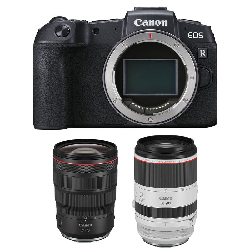 CANON EOS RP + RF 24-70mm f/2.8 L IS USM + RF 70-200mm f/2.8 L IS USM Garanti 3 ans