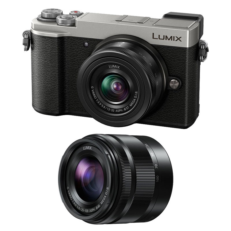 PANASONIC LUMIX GX9 Silver + 12-32 + 35-100 Garanti 3 ans