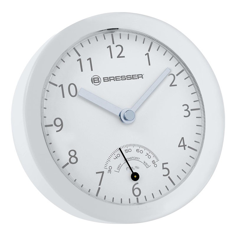 BRESSER Horloge de salle de bain MyTime mini . blanche - 8020115GYEQUA