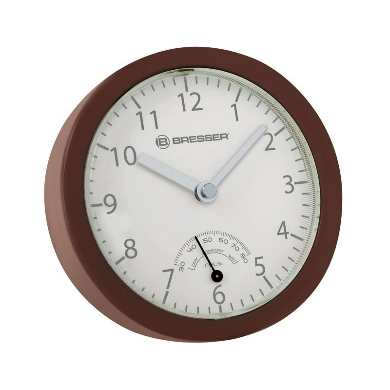 BRESSER Horloge de salle de bain MyTime mini . marron - 8020115HNAQUA
