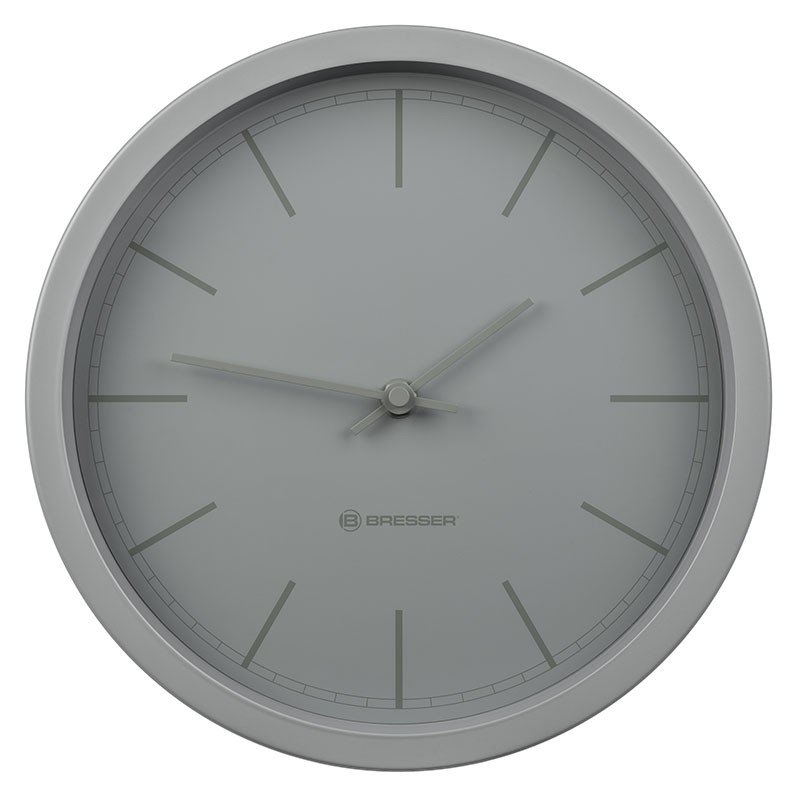 BRESSER Horloge murale MyTime DCF 25cm - gris léger - 8020312HUN000