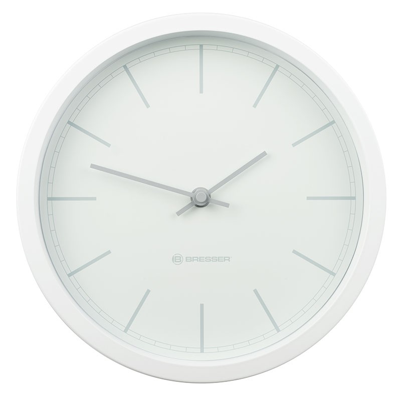 BRESSER Horloge murale MyTime DCF 25cm - blanche - 8020312GYE000