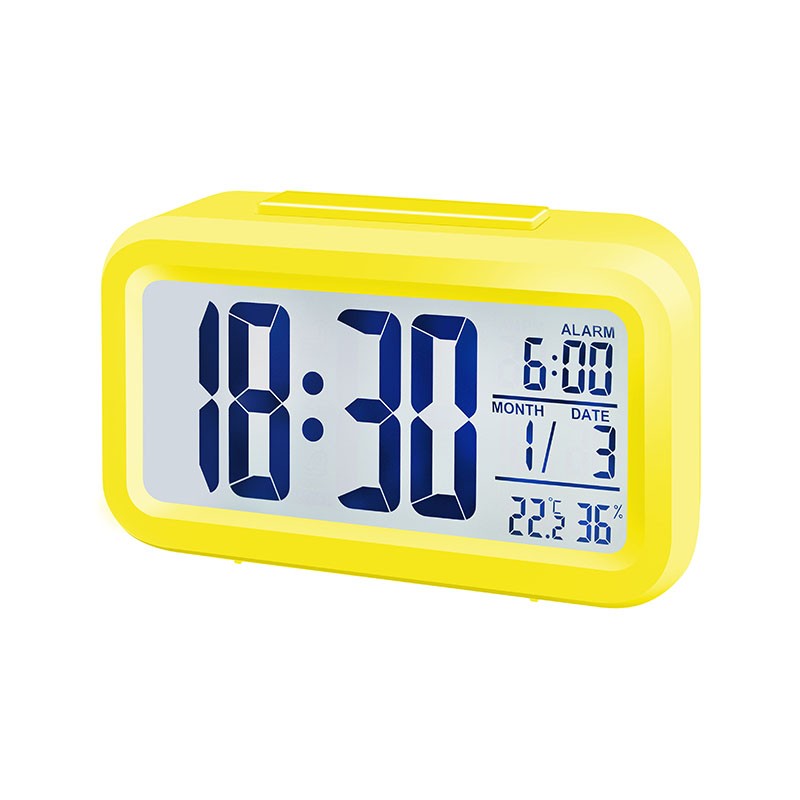 BRESSER Réveil MyTime Duo jaune - 8010014