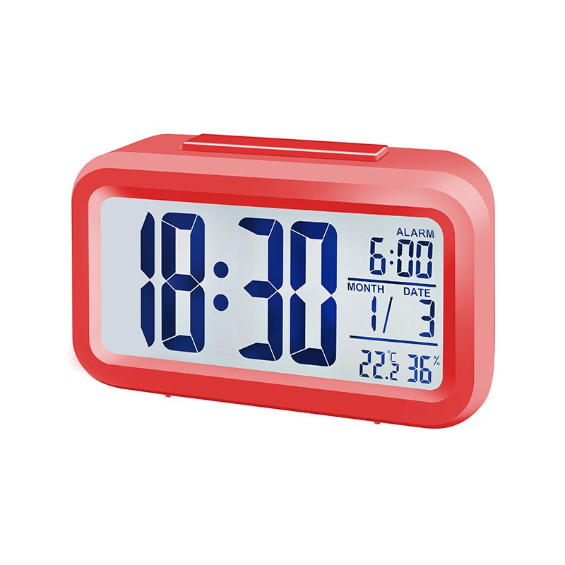 BRESSER Réveil MyTime Duo rouge - 8010012