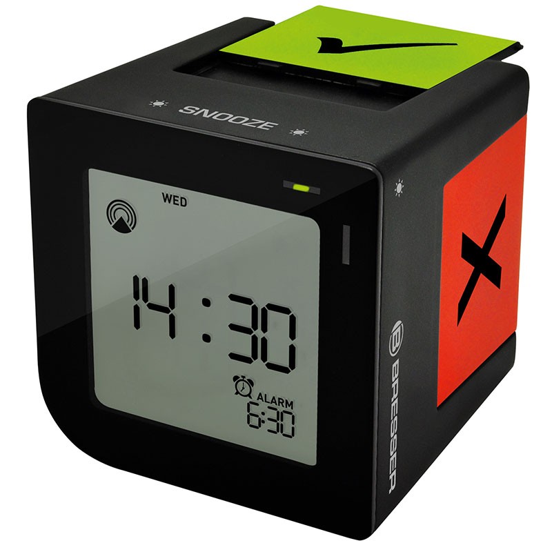 BRESSER Réveil alarme RCC FlipMe noir - 8010040