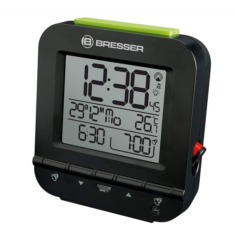 BRESSER Réveil MyTime Easy RC noir - 8010060CM3000