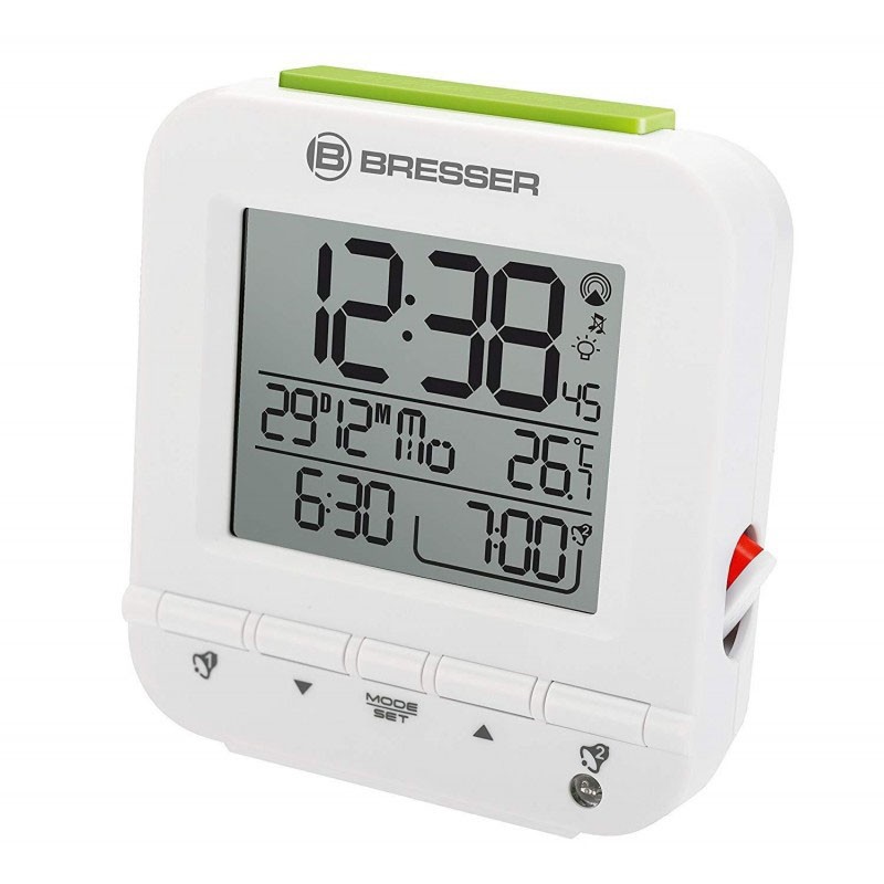 BRESSER Réveil MyTime Easy RC blanc - 8010060GYE000