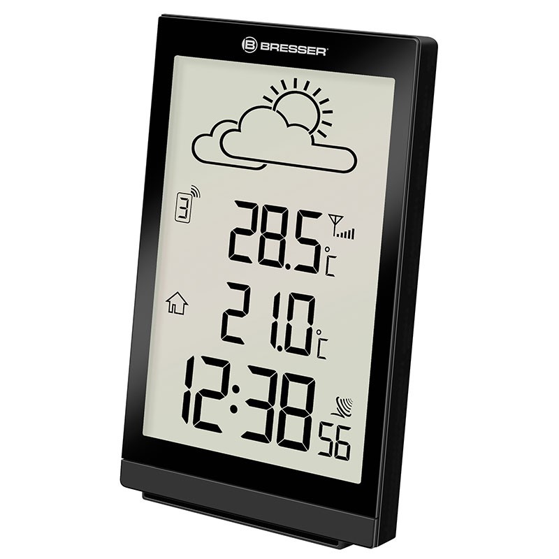 BRESSER Station météo sans fil TemeoTrend ST - noire - 7004401CM3000