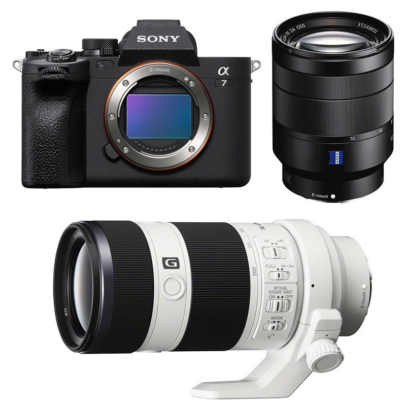 SONY ALPHA 7 IV + FE 24-70 f/4 ZEISS + FE 70-200 f/4 Garanti 3 ans