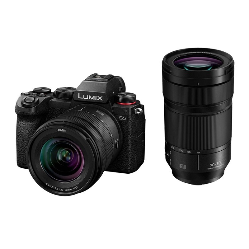 PANASONIC LUMIX S5 + 20-60mm f/3.5-5.6 + 70-300mm f/4.5-5.6