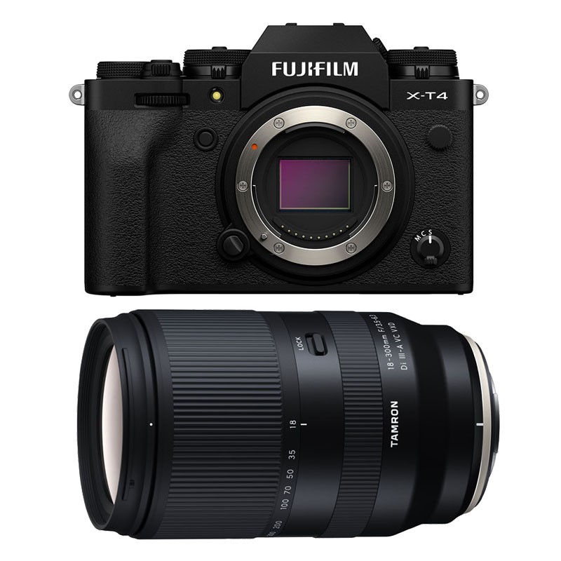FUJIFILM X-T4 NOIR + TAMRON 18-300mm Garanti 3 ans