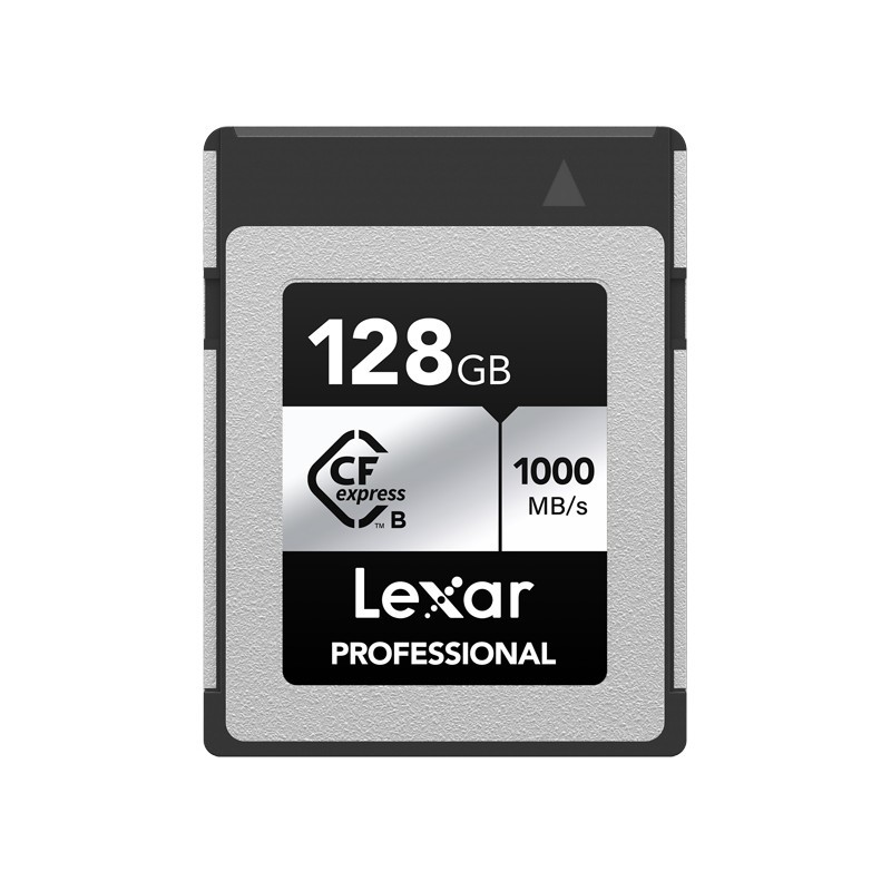LEXAR Carte Professional CFexpress 128 Go Type B Card SILVER Series 1000R/600W MB/s
