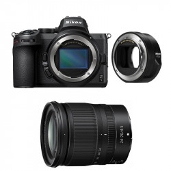 NIKON Hybride Z5 + Objectif Z 24-70mm f/4 S Garanti 3 ans + Adaptateur FTZ II