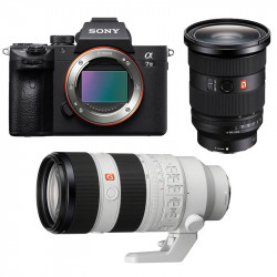 SONY Hybride ALPHA 7 III + Objectif FE 24-70 f/2.8 GM II + Objectif FE 70-200mm f/2.8 GM II Garanti 3 ans