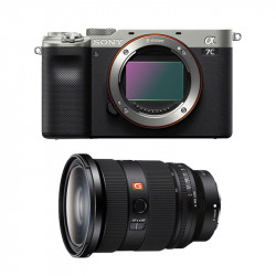 SONY Hybride ALPHA 7C SILVER + Objectif FE 24-70 f/2.8 GM II Garanti 3 ans