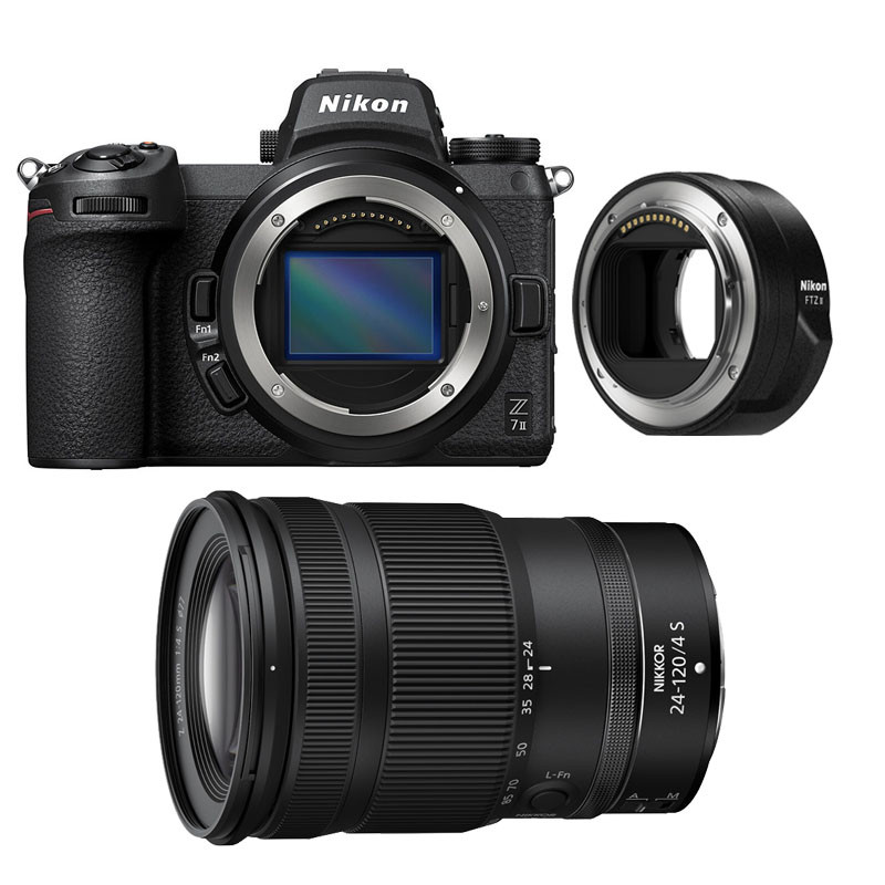 NIKON Z7 II + Objectif Z 24 120mm f4 Garanti + Adaptateur FTZ II