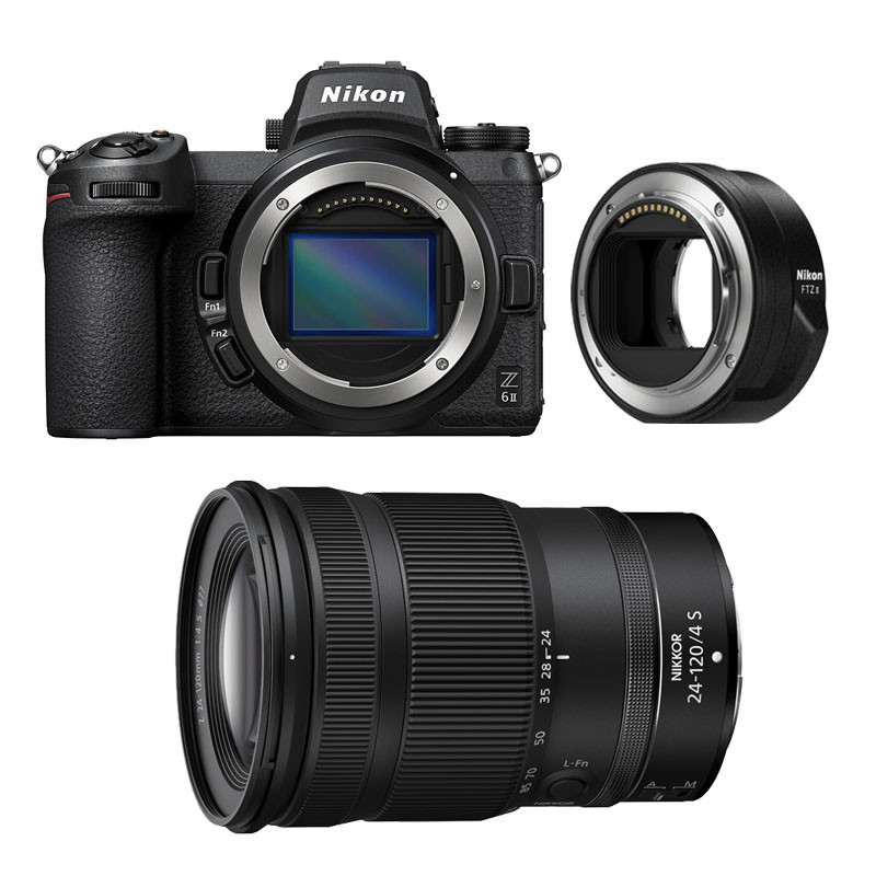 NIKON Hybride Z6 II + Objectif Z 24-120mm f/4 S Garanti 3 ans + Adaptateur FTZ II