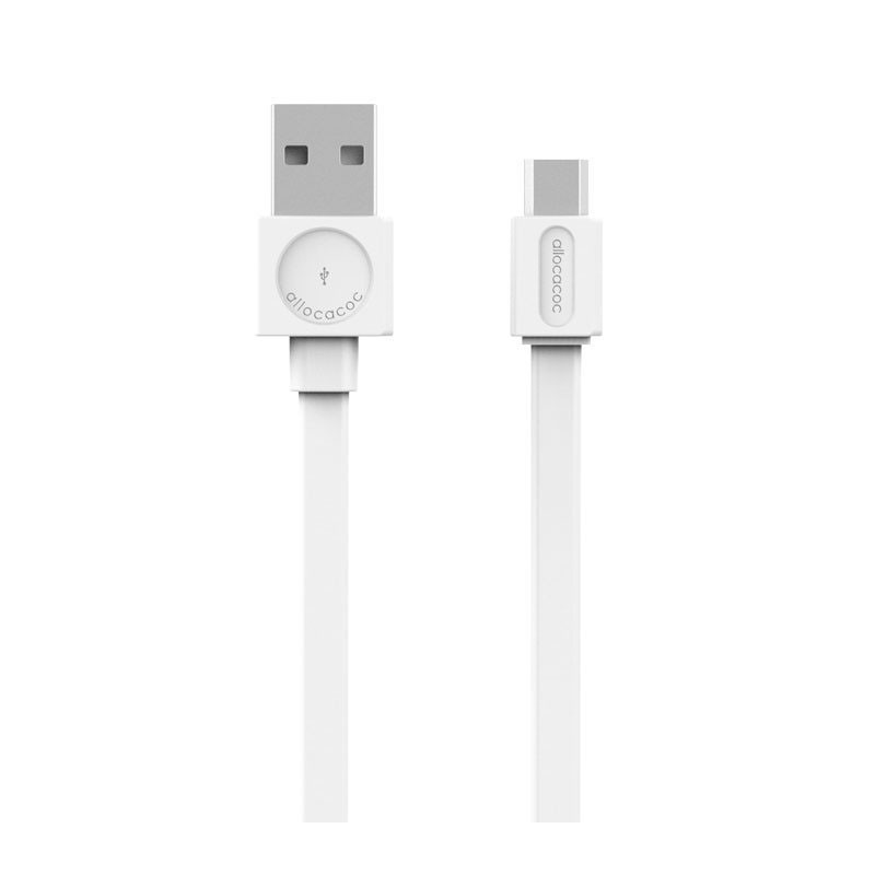 ALLOCACOC Câble Micro USB Blanc