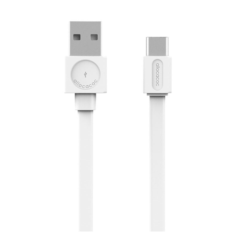 ALLOCACOC Câble USB-C Blanc - Connectique pas cher