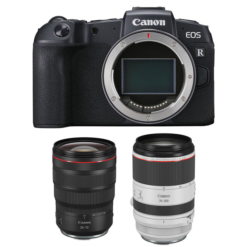 CANON EOS RP + RF 24-70mm f/2.8 L IS USM + RF 70-200mm f/2.8 L IS USM Garanti 3 ans