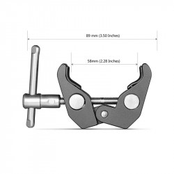 SMALLRIG Super Clamp with 1/4" and 3/8" Thread (2pcs Pack) - 2058