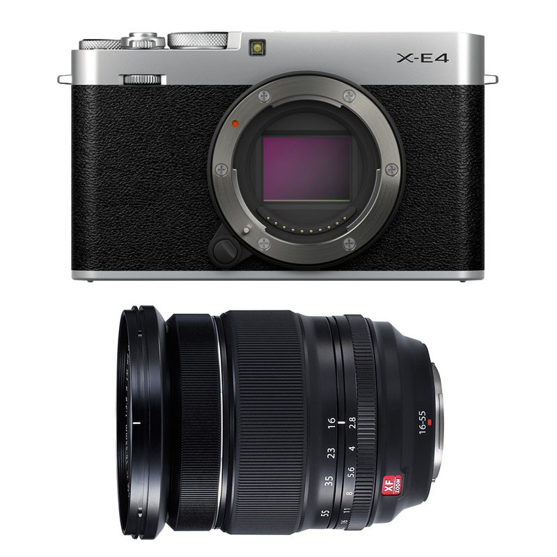 FUJIFILM X-E4 Silver + 16-55 Garanti 3 ans