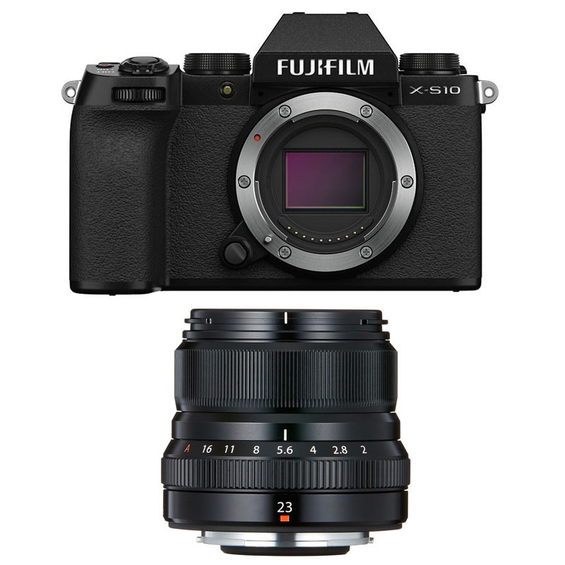 FUJIFILM X-S10 NOIR + 23mm F1.4 Garanti 3 ans