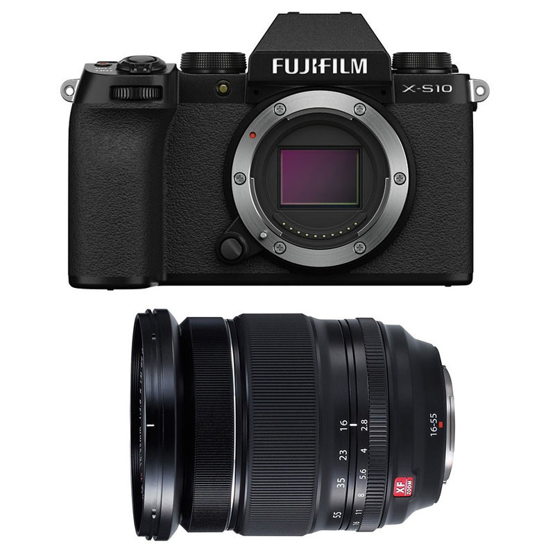 FUJIFILM X-S10 NOIR + 16-55mm Garanti 3 ans