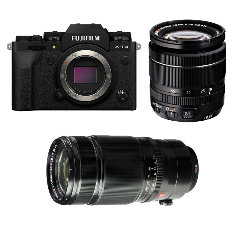 FUJIFILM X-T4 NOIR + 18-55mm + 50-140mm Garanti 3 ans