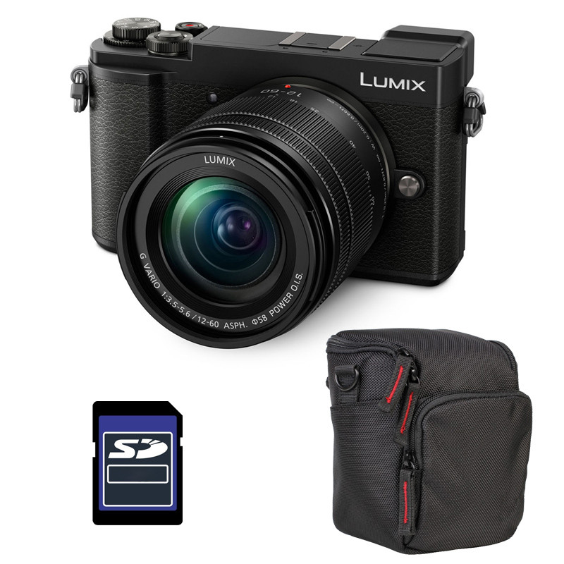 PANASONIC LUMIX GX9 Noir + 12-60 f/3.5-5.6 Garanti 3 ans + Sac et Carte SD 4 Go