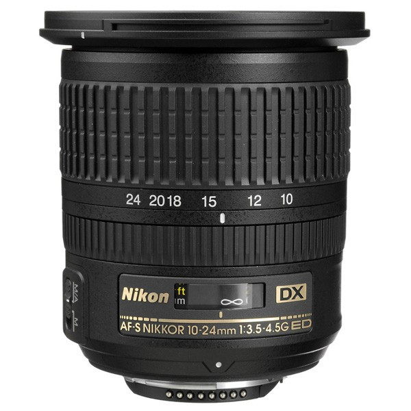 NIKON Objectif AF-S DX 10-24mm f/3.5-4.5 Zoom ultra grand angle-angle Garanti 2 ans