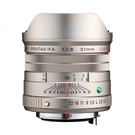 PENTAX Objectif 31mm f/1.8 HD FA Limited Silver Garanti 2 ans