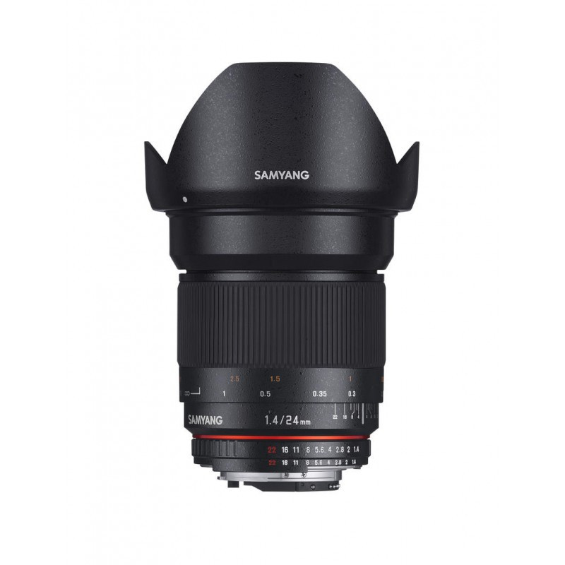 SAMYANG Objectif 24mm f/1.4 ED AS UMC compatible avec Canon Garanti 2 ans