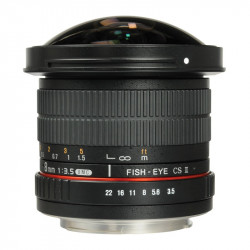 SAMYANG Objectif 8mm f/3.5 UMC CS II FishEye compatible avec Canon Garanti 2 ans