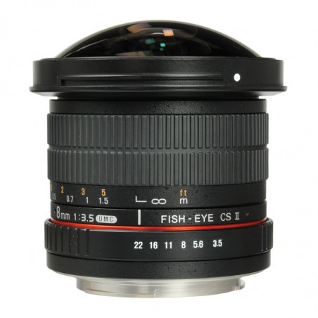 SAMYANG Objectif 8mm f/3.5 UMC CS II FishEye compatible avec Nikon Garanti 2 ans