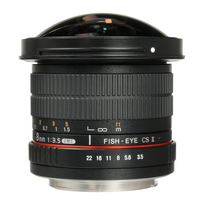 SAMYANG Objectif 8mm f/3.5 UMC CS II FishEye compatible avec Nikon Garanti 2 ans