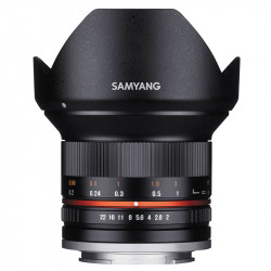 SAMYANG Objectif 12mm f/2 NCS CS compatible avec Sony E Garanti 2 ans